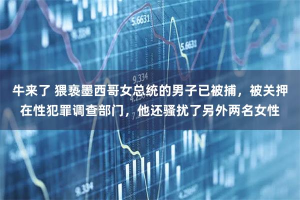 牛来了 猥亵墨西哥女总统的男子已被捕，被关押在性犯罪调查部门，他还骚扰了另外两名女性